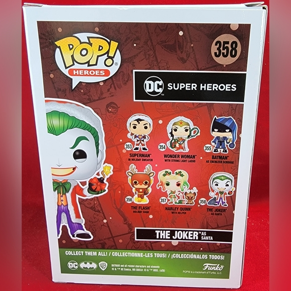 The joker as santa funko # 358 (nib) - Picture 7 of 7
